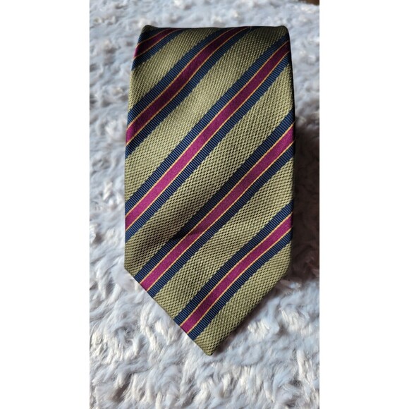vintage mark pendleton mens tie blend made in italy striped classic width - Picture 1 of 6